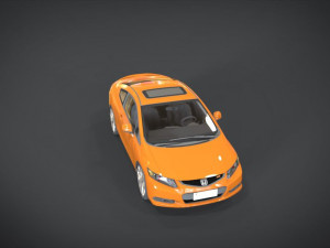 honda civic si 3D Model
