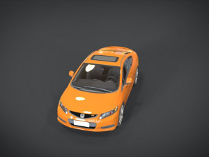honda civic si 3D Model