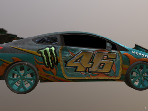 honda civic racing kit monster 3D Model