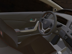 honda civic racing kit monster 3D Model