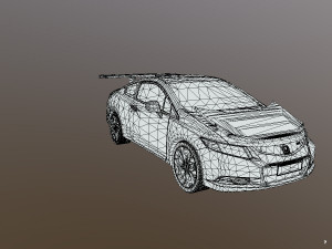 honda civic racing kit monster 3D Model