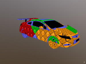 honda civic racing kit monster 3D Model