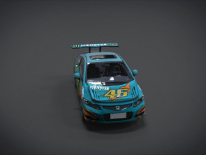 honda civic racing kit monster 3D Model