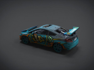 honda civic racing kit monster 3D Model