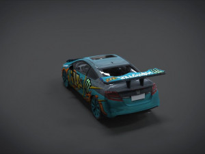 honda civic racing kit monster 3D Model
