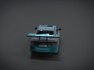 honda civic racing kit monster 3D Model