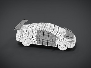 honda civic racing kit monster 3D Model
