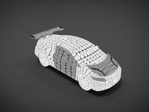 honda civic racing kit monster 3D Model