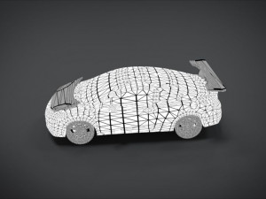honda civic racing kit monster 3D Model