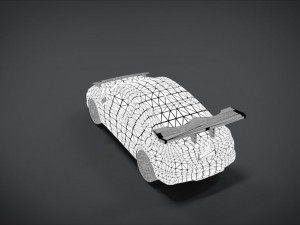 honda civic racing kit monster 3D Model
