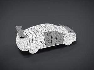 honda civic racing kit monster 3D Model
