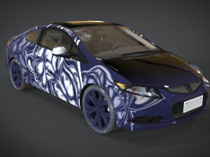 honda civic si camel texture kit 3D Модель