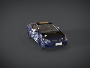 honda civic si camel texture kit 3D Модель