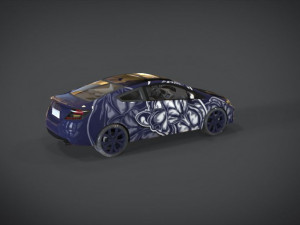 honda civic si camel texture kit 3D Модель