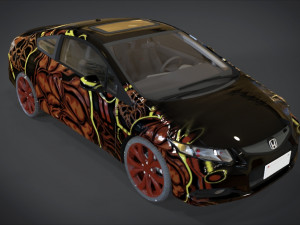 honda civic monter camel ornament kit 3D Model