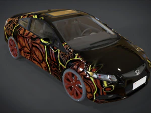 ホンダ シビック モンター キャメル オーナメント キット 3Dモデル