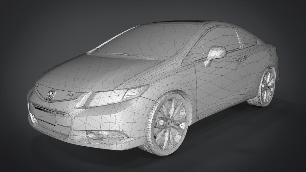 3d модель honda