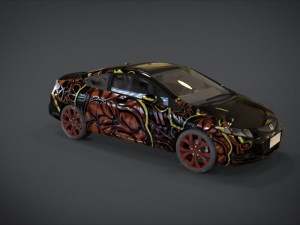 honda civic monter camel ornament kit Modello 3D