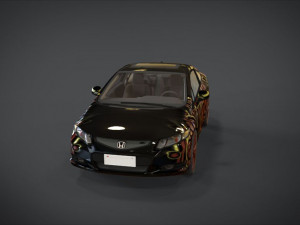 honda civic monter camel ornament kit Modello 3D