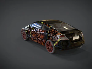 honda civic monter camel ornament kit 3D Model