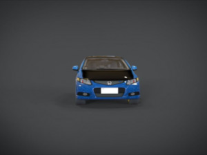 honda civic r and b racing kit 3D Model
