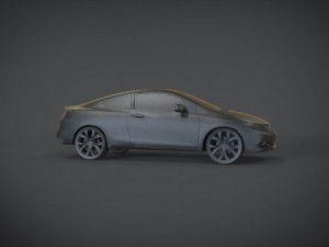 honda civic r and b racing kit 3D Model