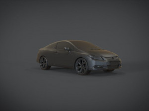 honda civic r and b racing kit 3D Model