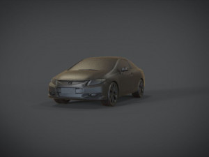 honda civic r and b racing kit 3D Model
