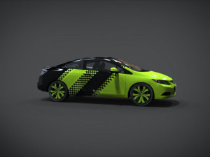 honda civic stabillo racing kit Modelo 3D