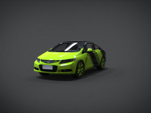 honda civic stabillo racing kit Modelo 3D