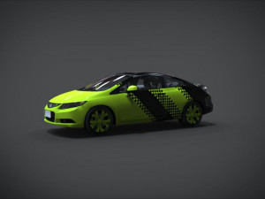 honda civic stabillo racing kit Modelo 3D