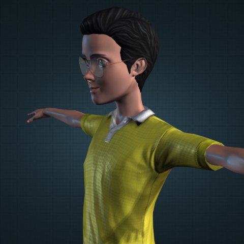 nobita fansart Modelo 3D .c4d .max .obj .3ds .fbx .stl .blend 