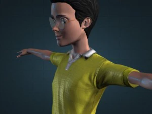 のび太のファンアート 3Dモデル