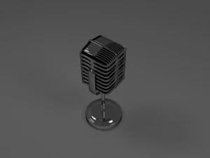 old school microphone 3D Model