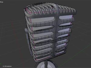 old school microphone 3D Model