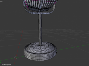 old school microphone 3D Модель