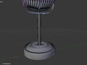 old school microphone 3D Model