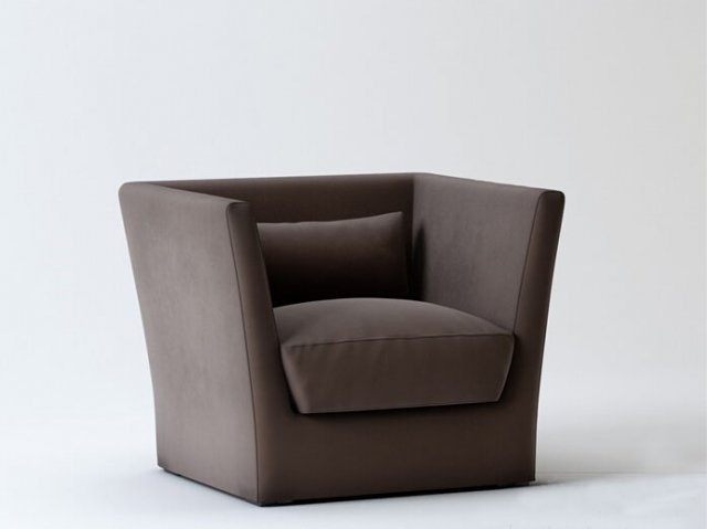 single armchair 3D 模型 .c4d .max .obj .3ds .fbx .stl .blend 