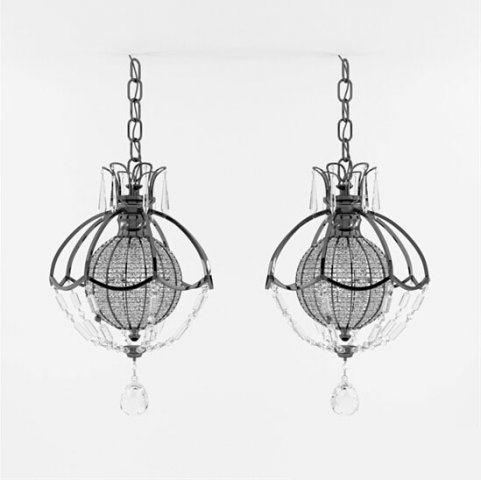 modern crystal chandelier 3D Модель .c4d .max .obj .3ds .fbx .stl .blend