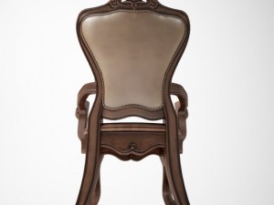 single classic leather chair armchair 3D Модель