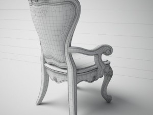 single classic leather chair armchair 3D Модель