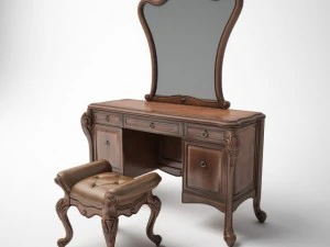 c&ocirc;moda cl&aacute;ssica Modelo 3D