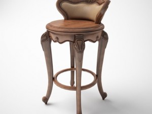 classic bar chair Model 3D