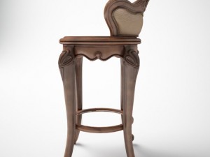 classic bar chair 3D मॉडल