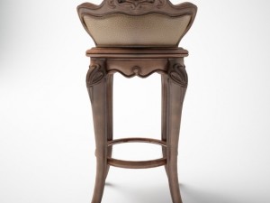classic bar chair 3D मॉडल