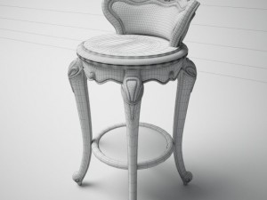 classic bar chair 3D मॉडल