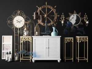 mediterranean home decor accessories collection Model 3D