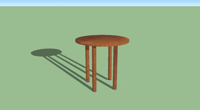 round table Model 3D .c4d .max .obj .3ds .fbx .stl .blend