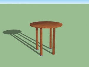 round table Modèle 3D