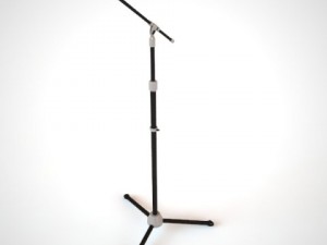 microphone on the stand 3D Model